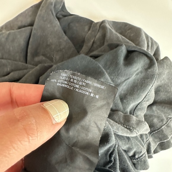 Saint Laurent Paris Men’s Destroyed Archive Logo T-Shirt Faded Wash Sz M - Picture 9 of 13